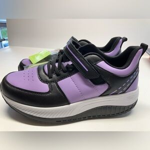 AOV Women’s Arch Support Orthotic Sneakers, 9.5, Purple/Black, Walking